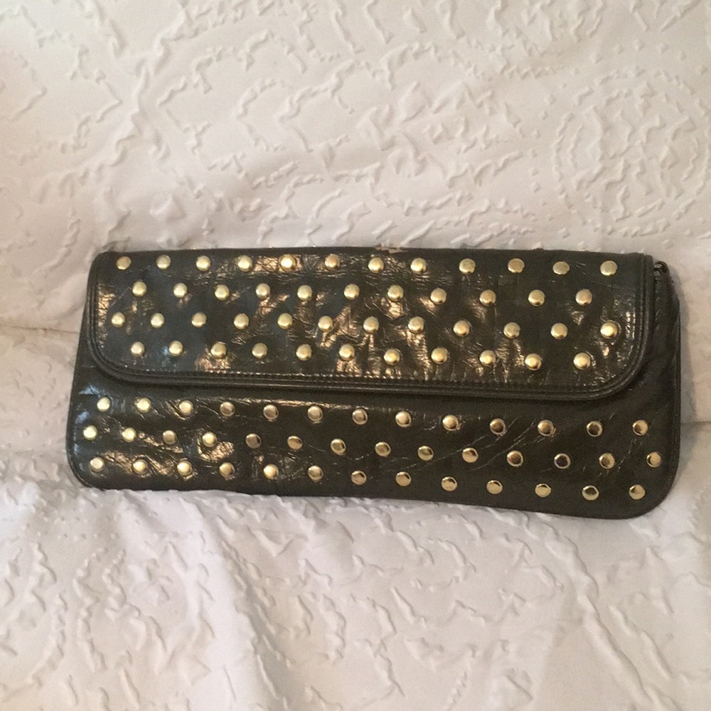 Olive green clutch